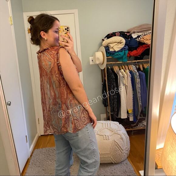 ZIMMERMANN Red Paisley Blouse 1 - Picture 7 of 16